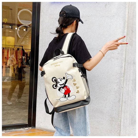 Adidas Mickey Mouse White Backpack - Picture 2 of 4